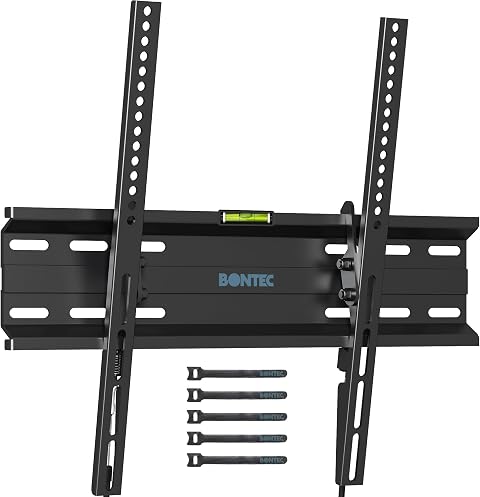 BONTEC TV Wandhalterung für 23-60 Zoll Fernseher, ultraslim, bis zu 45 kg