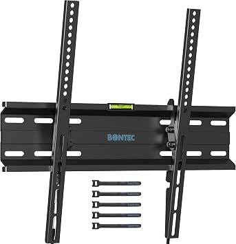 BONTEC TV Wall Bracket, Compatible with 23 to 60 inches, Tilt, Wall