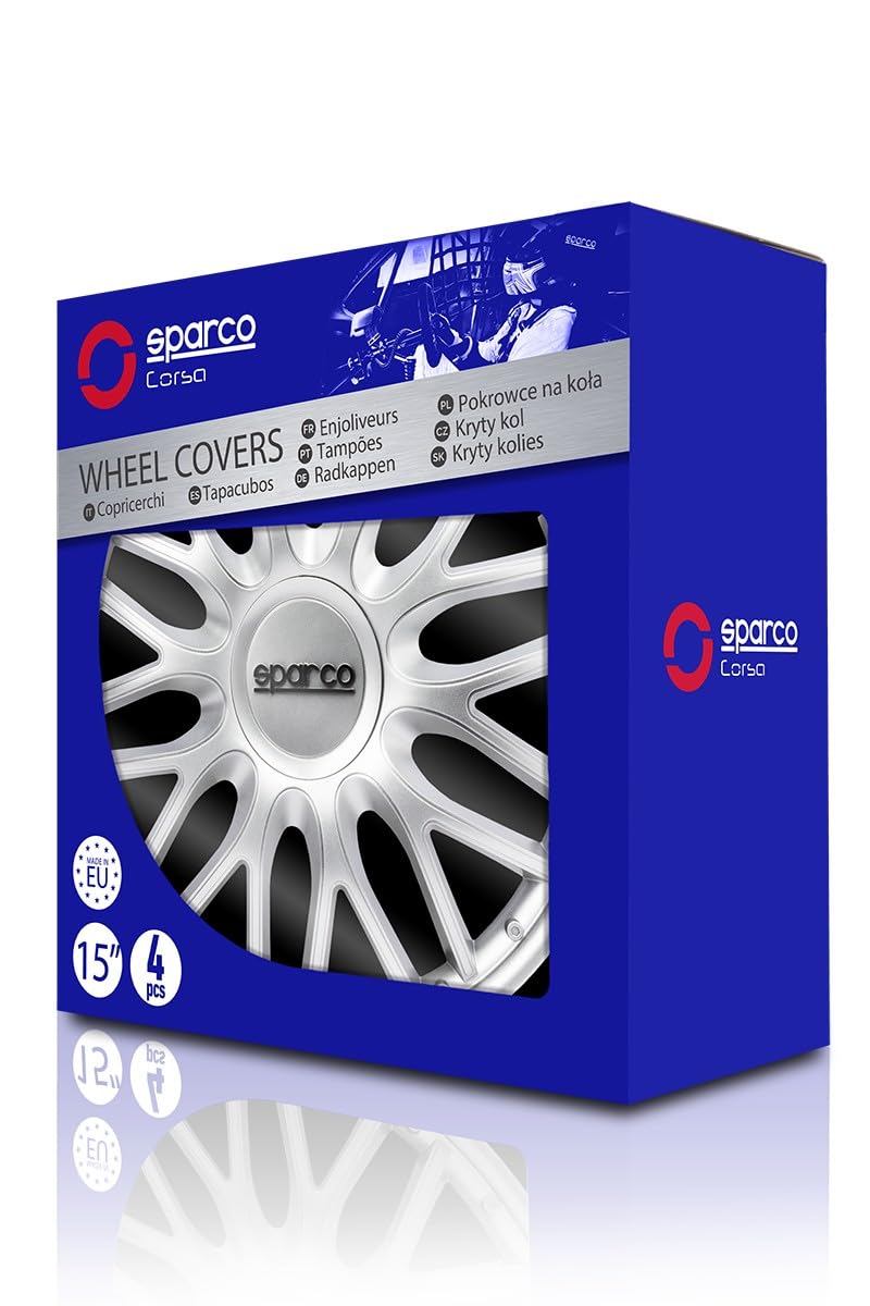 Sparco SPC1596BK Wheel Trims Roma Black, Set of 4, 15 Inches — view 17