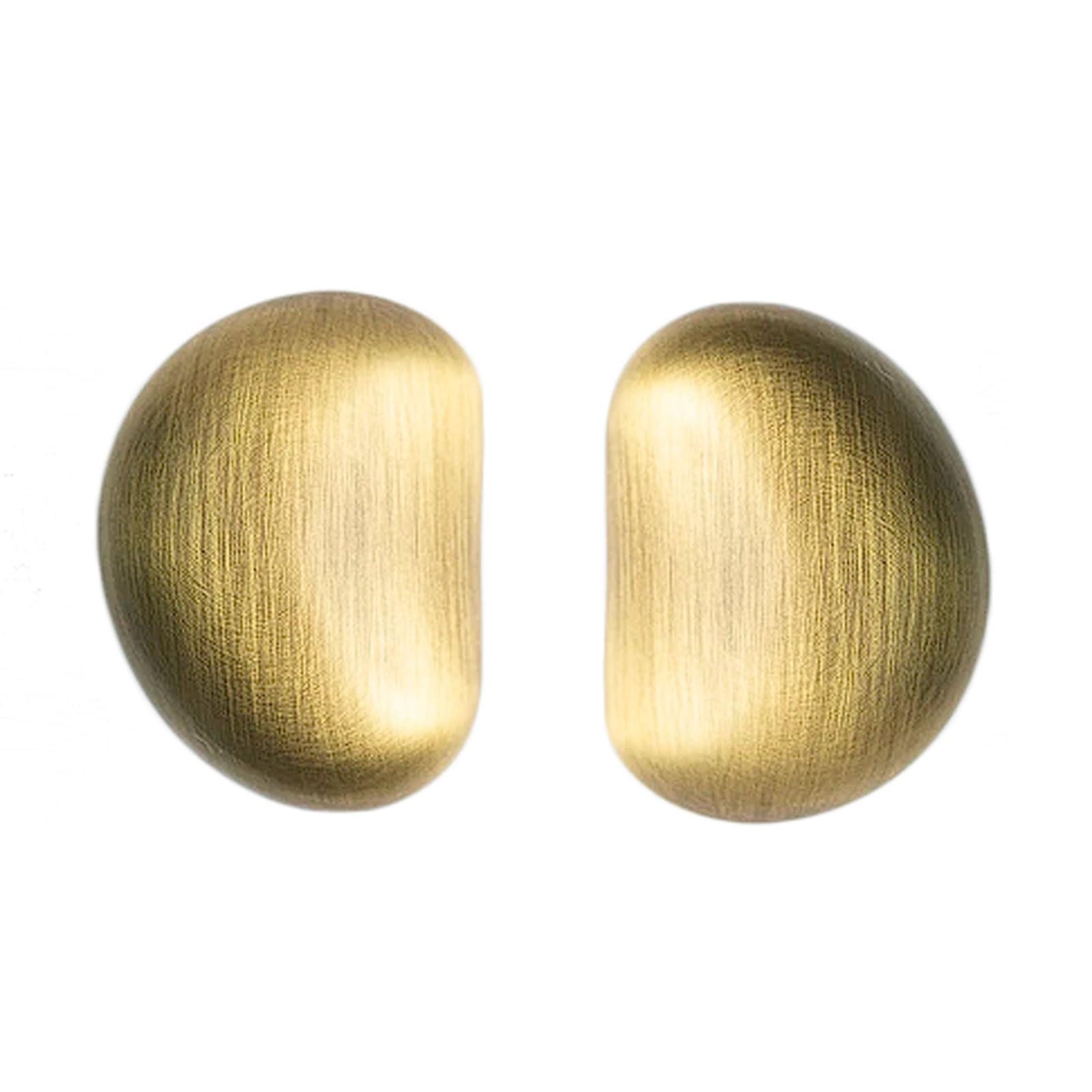 Chenhoju One Color Antique Bronze Pebble-Shaped Cabinet Knobs Vintage Irregular Design, Brushed Brass Finish For Drawers And Wardrobes Cabinet Pulls(34Mm)
