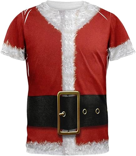 Santa Claus Costume playera de All Over para adultos