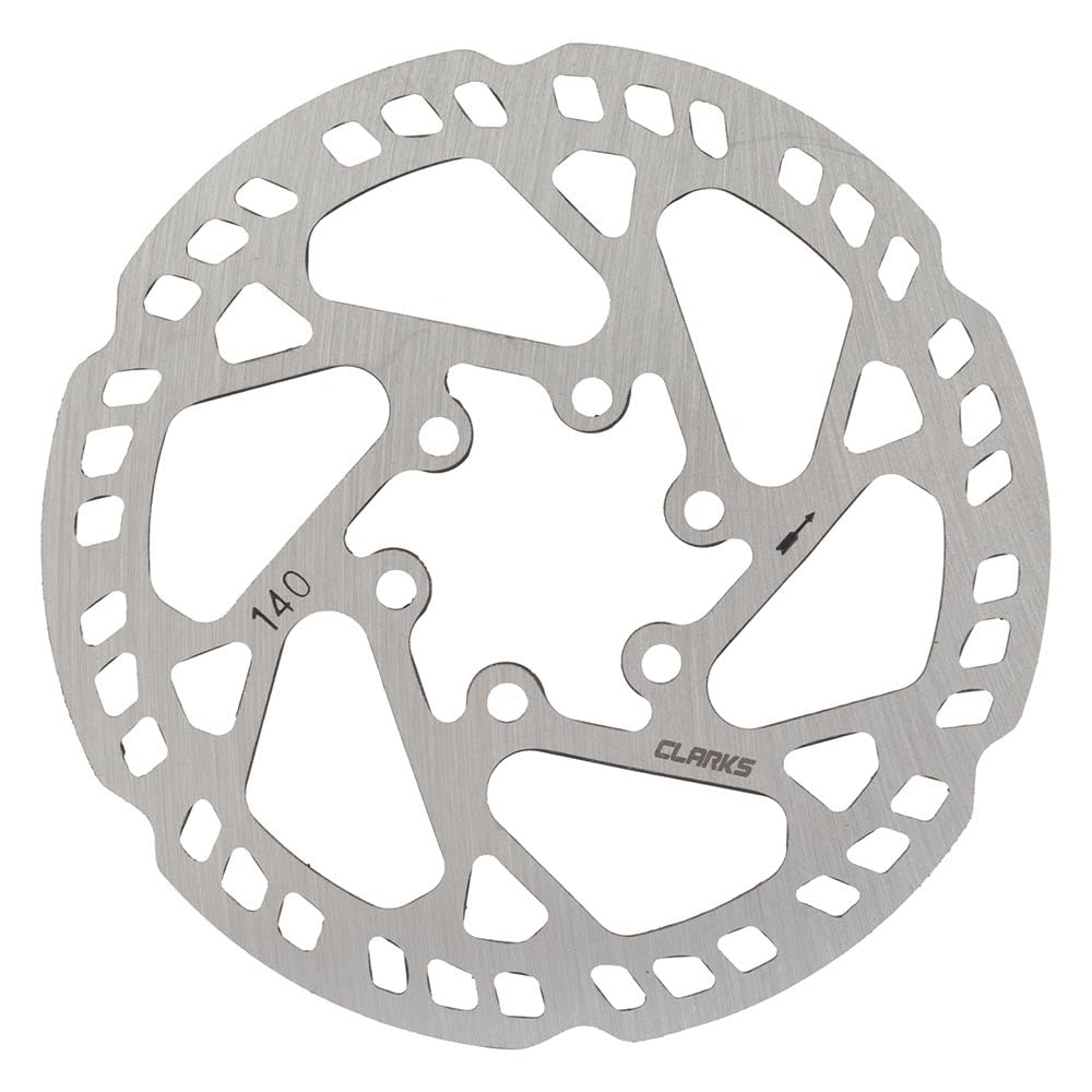 Clarks Cycle Systems CL-01 Single Piece Steel Disc Brake Rotor, Silver, 203mm
