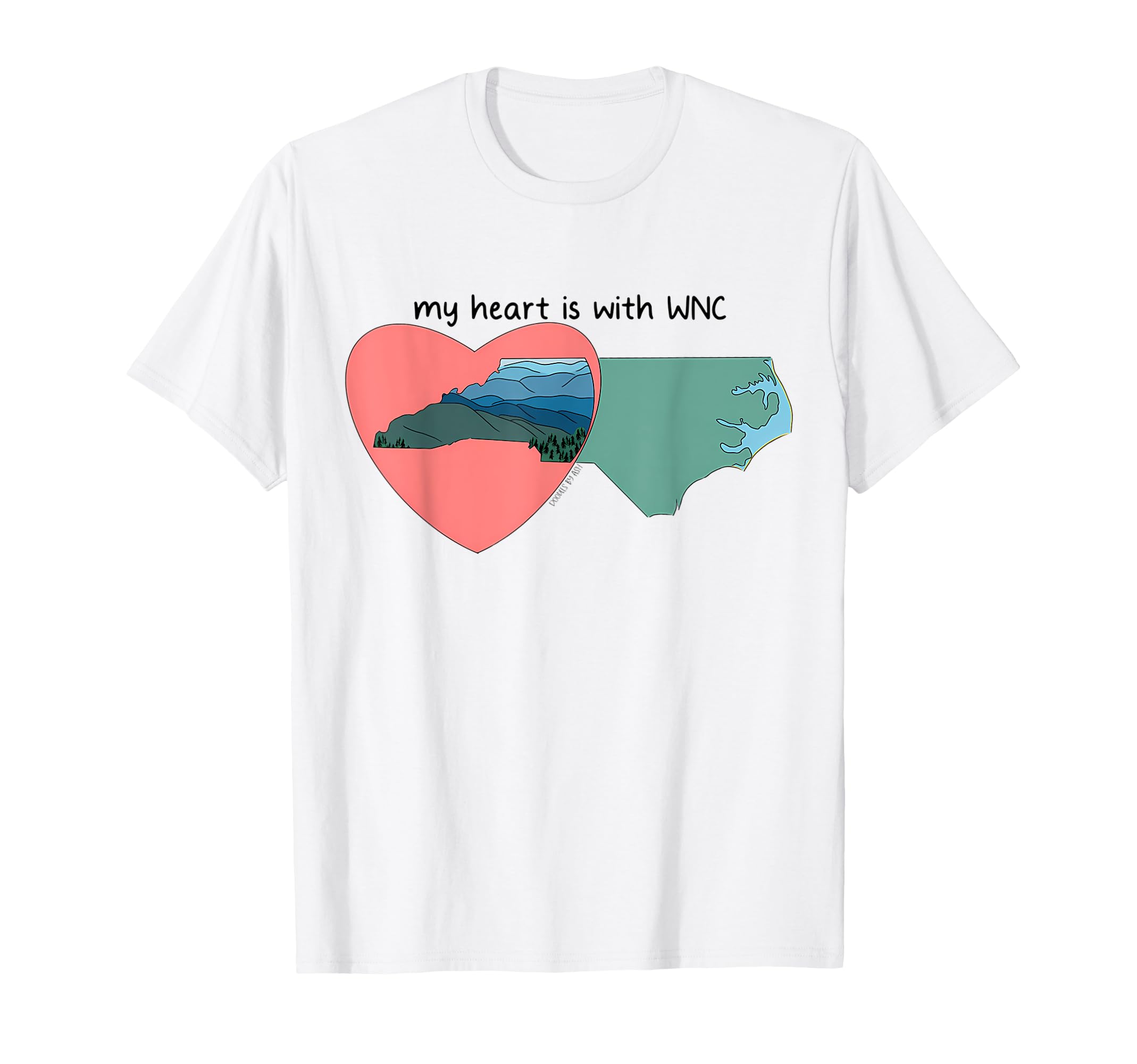 My Heart Is With Wnc Vintage T-Shirt