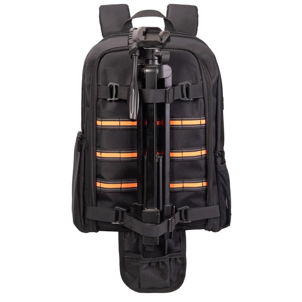 Mochila para Cámara 23L Paquete de Cámara Fotografía Profesional Mochila, Cámara DSLR Compatible, Computadora Portátil de 15,6", Trípode