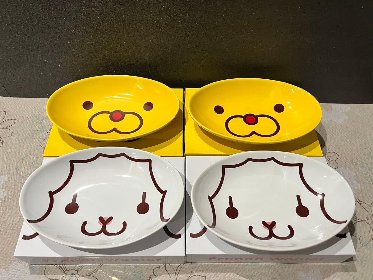 ミスドーポンデピンクライオン皿4枚セット ミスドーポンデピンクライオン皿4枚セット