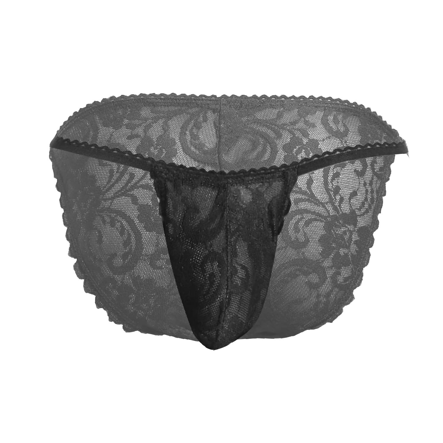 Mens Thongs Underwear I Solid Lace, Half Coverage-picture-14