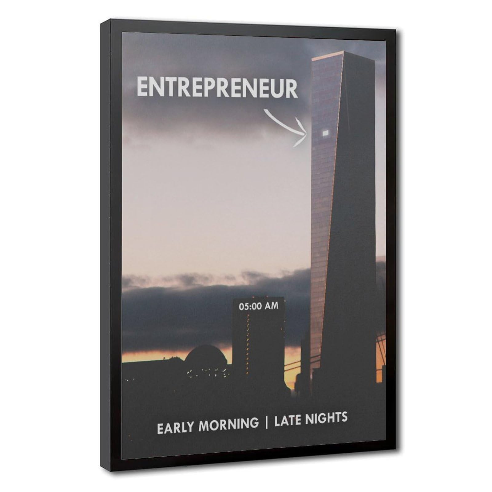 ELKPDOE Póster con citas de Early Mornings Late Nights
