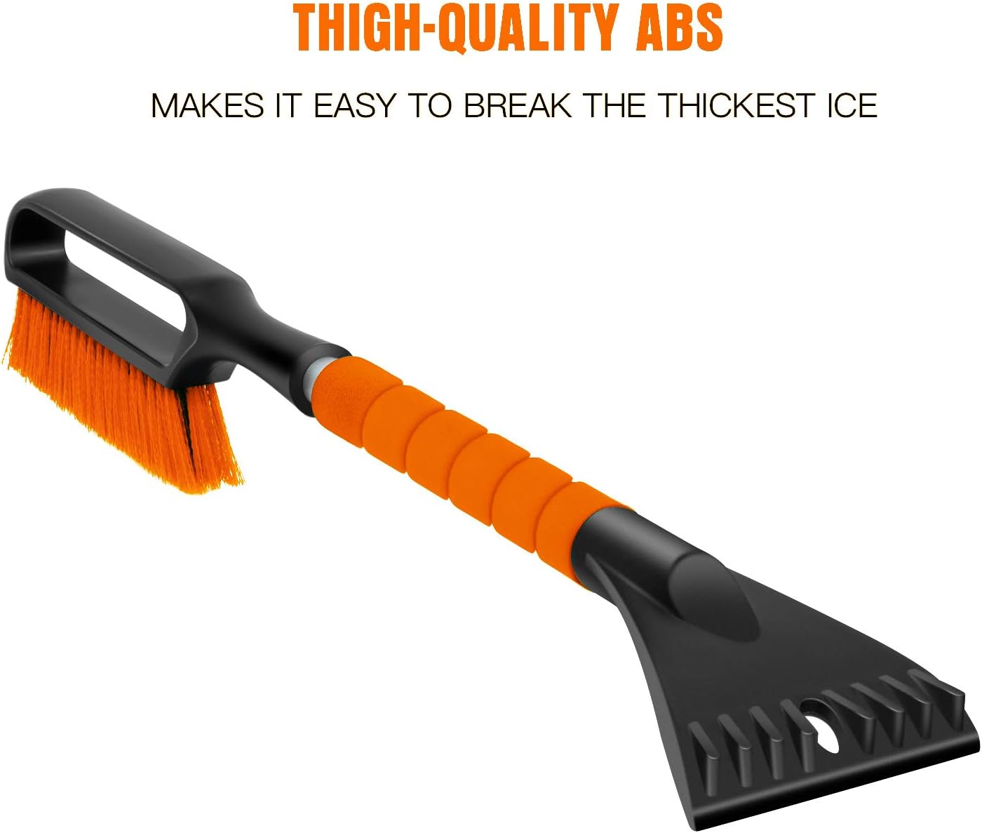 AURELIO TECH 27" Snow Brush and Detachable Windshield Ice Scraper with Ergonomic Foam Grip for Car Window SUV Truck, 2 Pack