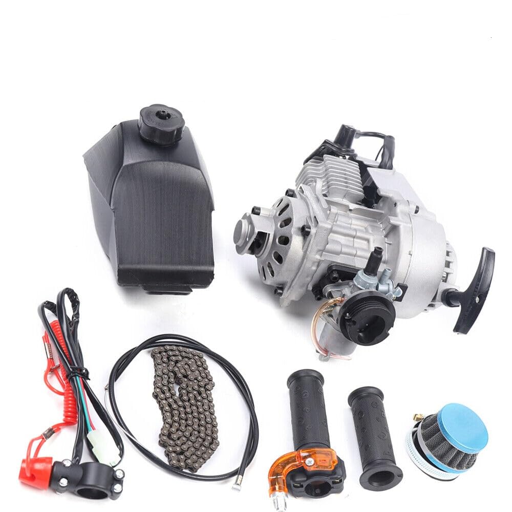 49CC Mini Motor Benzinmotor Pocket Bike Motor 2-Takt Mini Motor Motor Pull Start für Mini Pocket ATV Dirt Bike