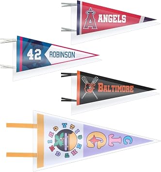 WANGDEFA 10 Pieces Soft Pennant Sleeve Bag Pennant Sleeve Protector Display for pennants 2 Mil Polyethylene Case Holder 12.75x31.5 Protector
