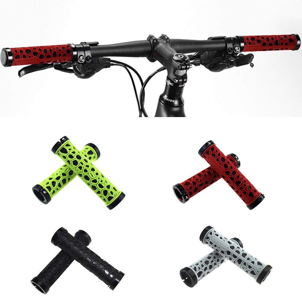 Manopole Bici In Gomma Antiscivolo | Impugnature Ergonomche Per Mountain Bike, Città E Scooter | Massimo Controllo E Comfort Per Lunghe Distanze - 3