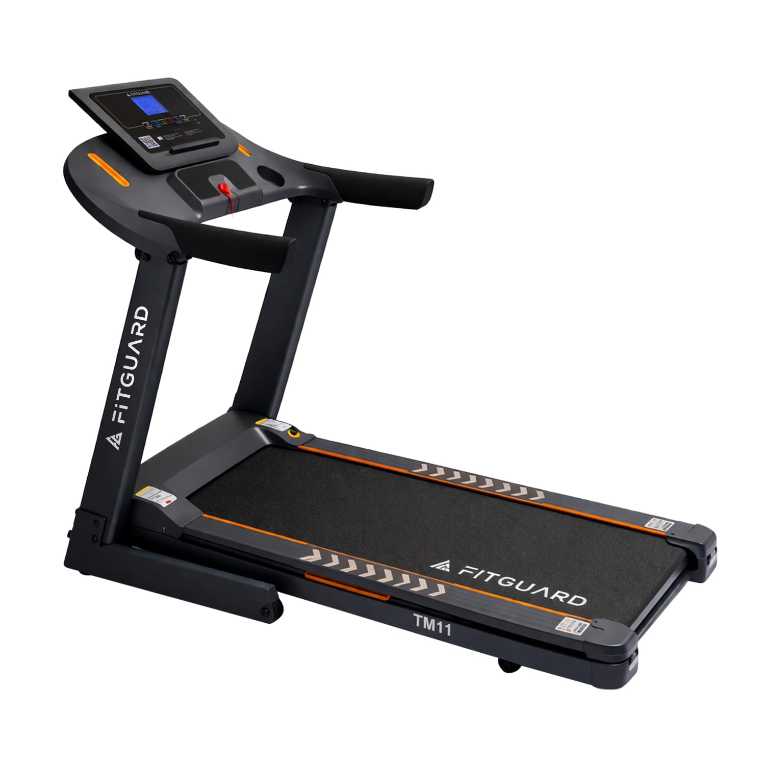 FITGUARD Treadmill by STAYFIT 3HP Peak Advanced Home Use App Based Easy Lubrication 14KM/hr Speed Treadmill (Max Weight:110 kg)