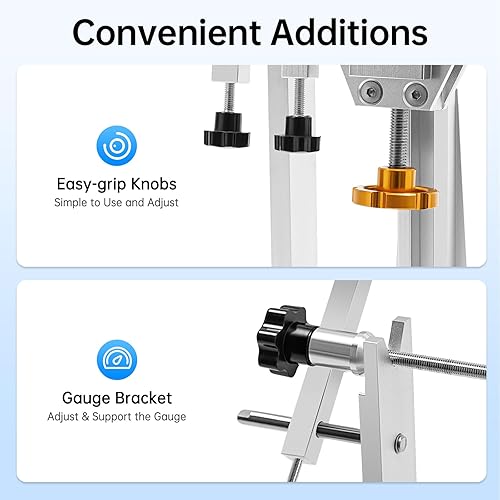 Miniatura 7 de Soporte de rueda de bicicleta, soporte profesional de reparación de ruedas de bicicleta plegable para ruedas de 10 a 29 pulgadas, ancho de llanta