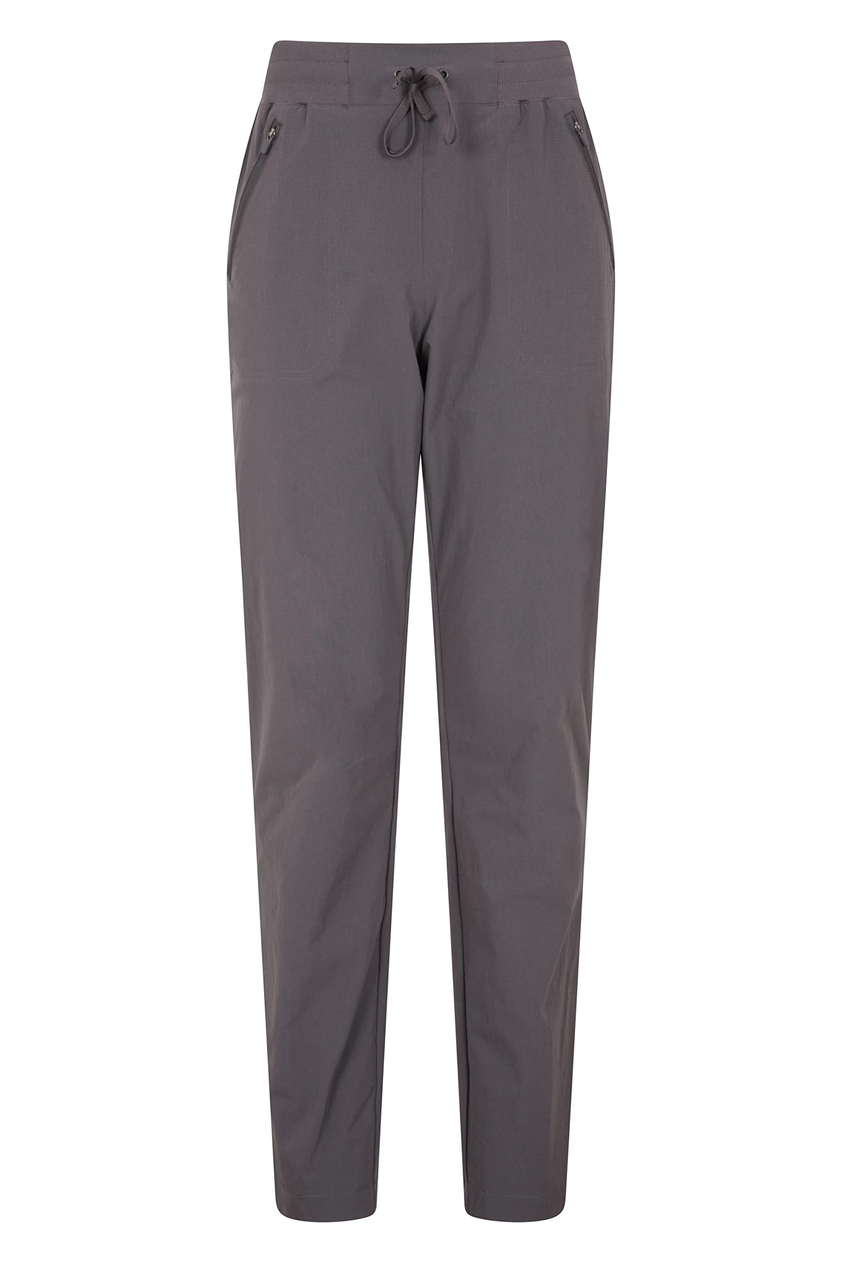 Mountain Warehouse Women's Dark Grey (Short Length) Explorer Trousers - Uv Protection Pants, Lightweight Bottoms, Shrink & Fade Resistant, Multiple Pockets-Best For Outdoors, Picnic, Parks Dark Grey Size 18