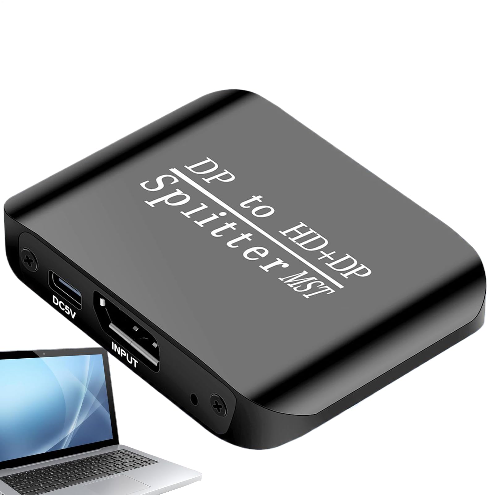 Splitter Porta Video Distributore Doppio Monitor Due Schermi Laptop PC | Splitter Porte 4K Per Home Office Presentazioni Istruzione Giochi Lavoro Affari Riunioni Intrattenimento Streaming
