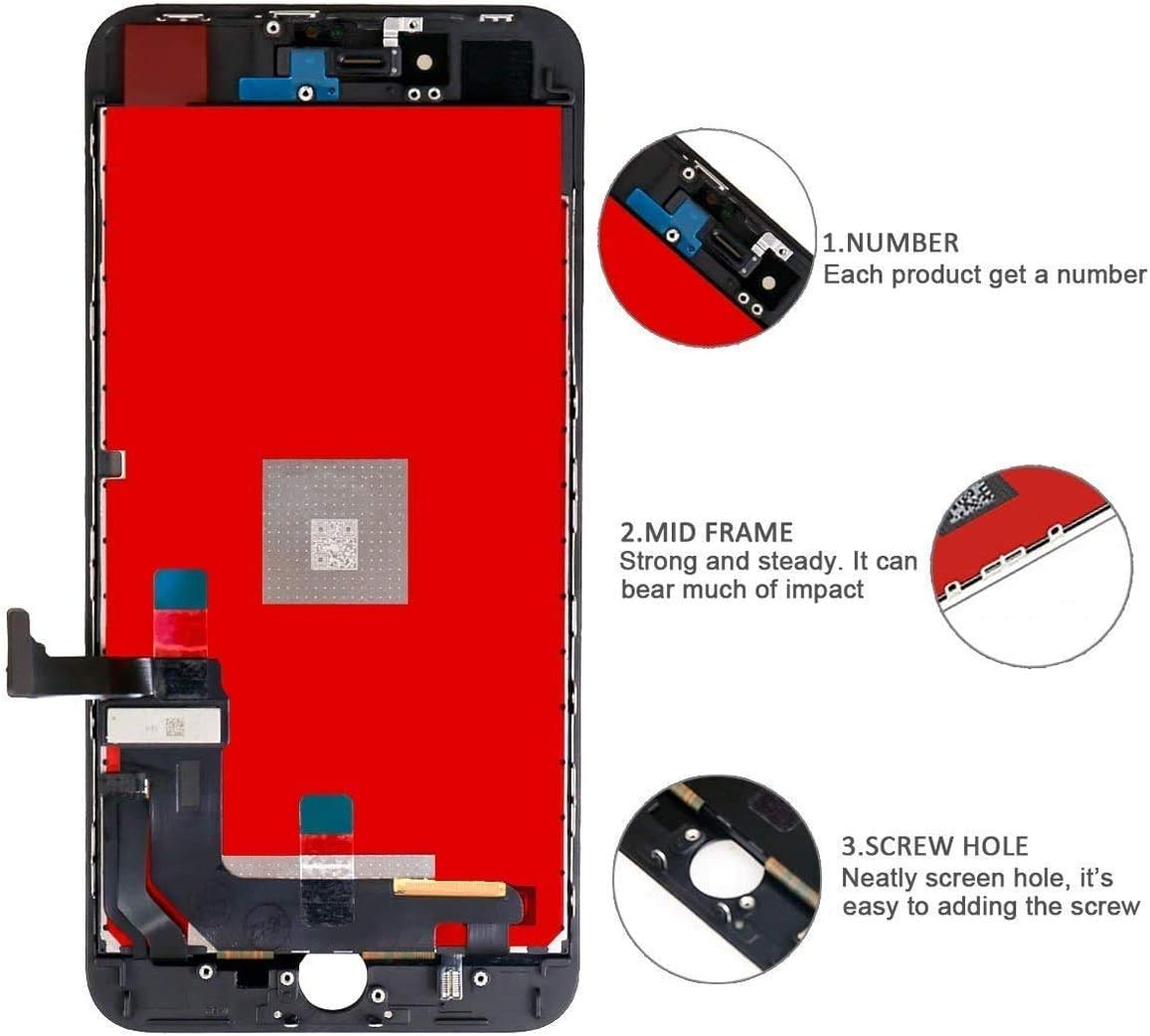 Blасk Frіdау - 50% оƒƒ Master Screen Compatible for iPhone 8 Screen Replacement Black,Screen Replacement for iPhone 8 LCD Digitizer Frame Assembly with Full Repair Tools Kit in Black Frее Shірріng 🛒 Master Screen Compatible for iPhone 8 Screen Replacement Black,Screen Replacement for iPhone 8 LCD Digitizer Frame Assembly with Full Repair Tools Kit in Black