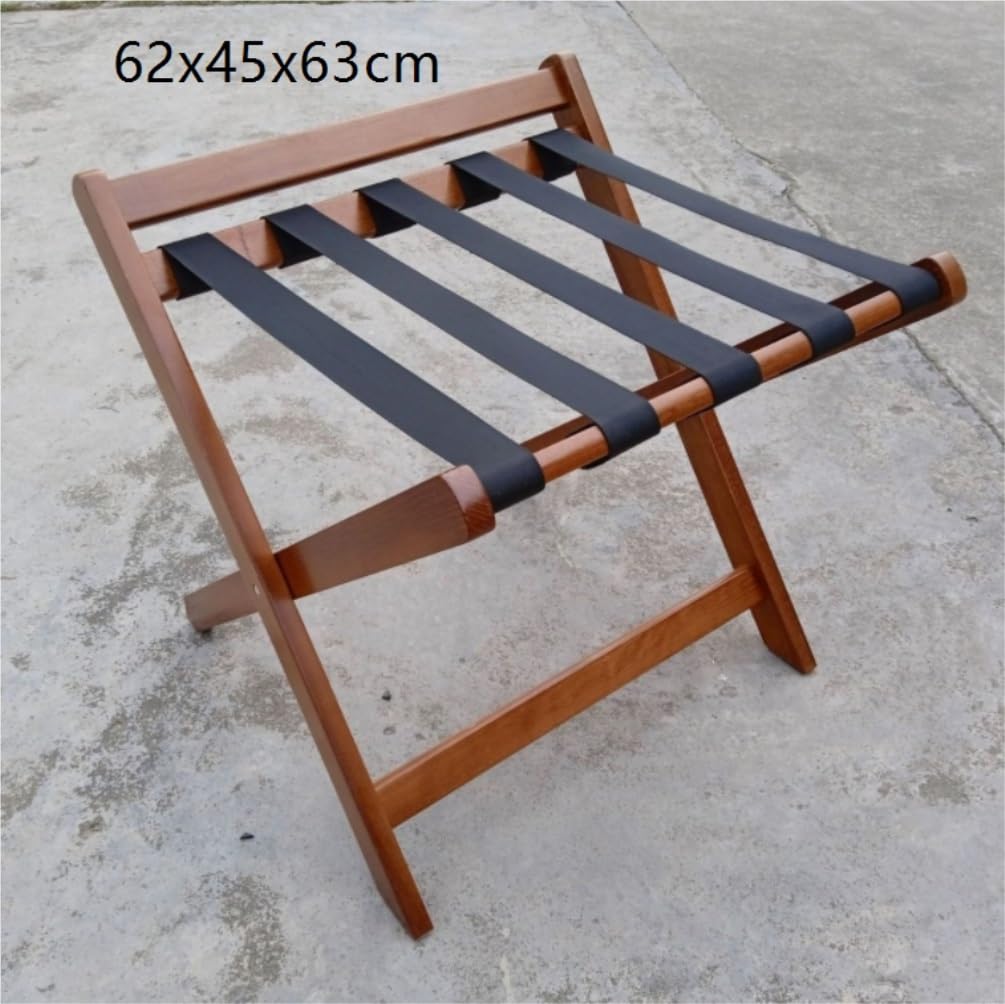 Portamaletas para Hotel,Portaequipajes Portaequipajes Trasero De Madera For Hotel, Estante Plegable Multifuncional, Maciza For Habitación Estante para el Hogar