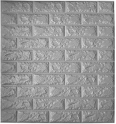 Image of SAYFINE 3D Wall Panel Wallpaper, Self Adhesive PE Foam Brick Sticker, Waterproof Peel & Stick Wall Covering for Home, Bedroom & Living Room Decor, 70 x 77 cm (Pack of 1, 5.8 Sq. Ft. Approx)