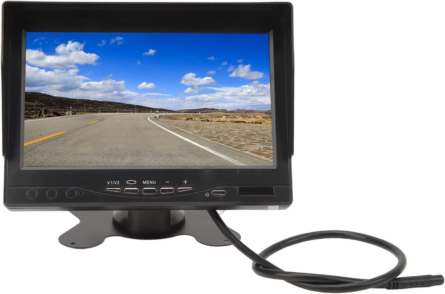 Backup Camera Monitor, 7 Inch Digital TFT LCD Car Color Rear View Monitor Screen Dc 9V to 35v Parking Reverse Camera Display with Sun Visor and Video Input for Car Suv Van Truck ()