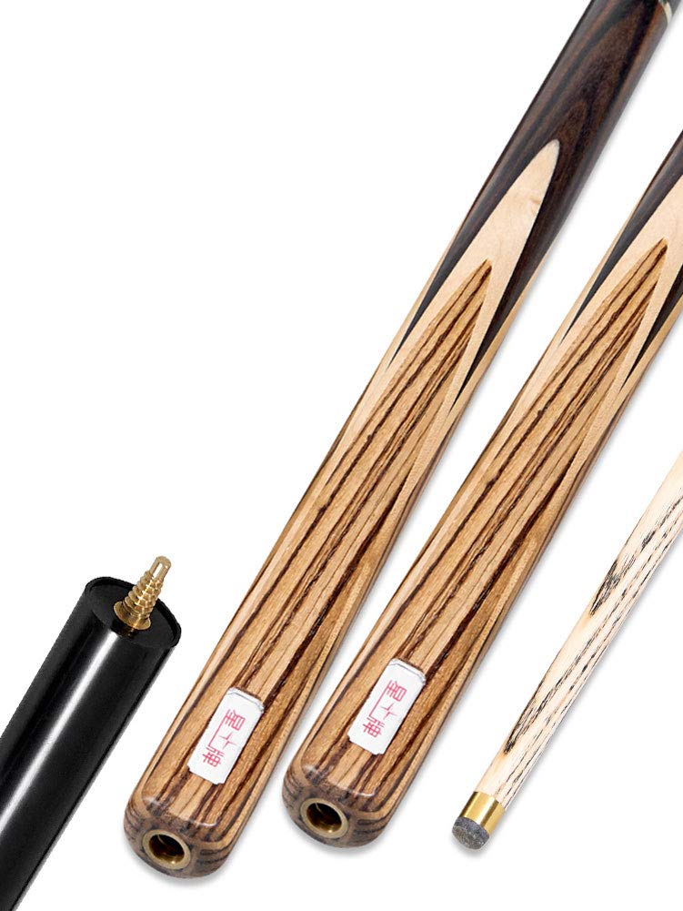 57" Kij bilardowy, 3/4 Połączony Handmade 3 Szt Wał ASH 10mm Tip Snooker Cue Z Rozszerzeniem I Cue Case 18U