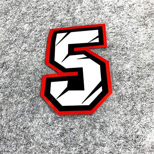 Creative Arabic Numbers Motorcycle Racing Sticker...