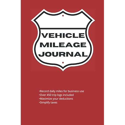 Vehicle Mileage Journal: 400+ trip Logs for Tracking Business or Rideshare and Delievery App Mileage