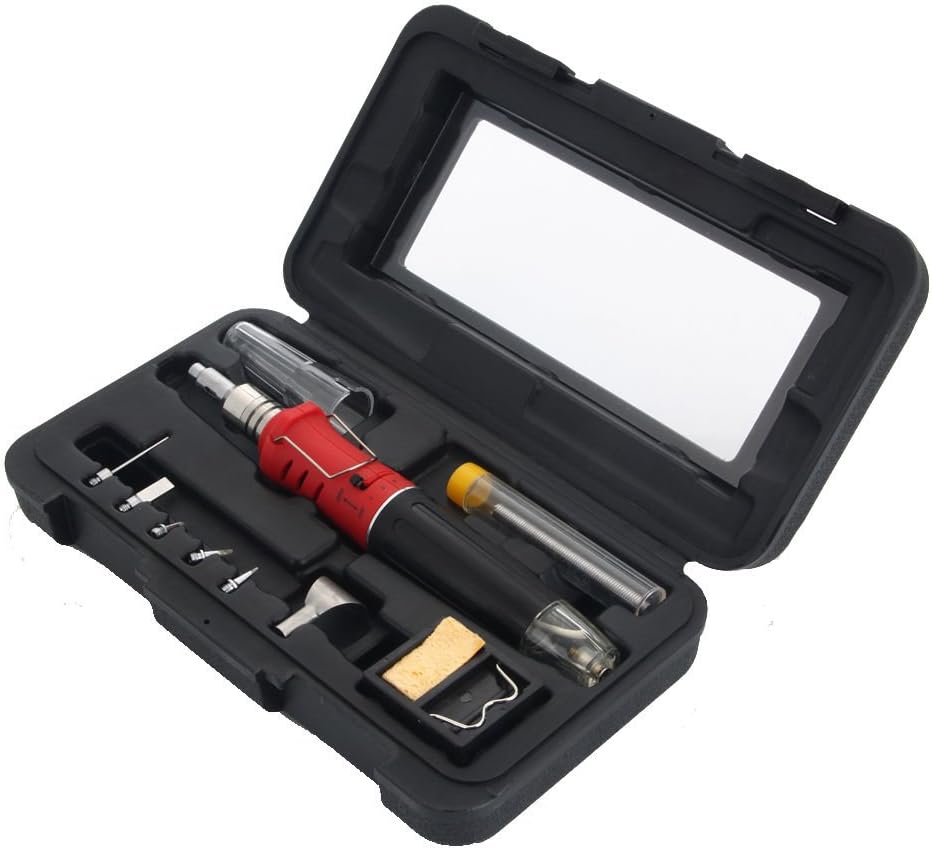 10in1 Professional Torch Butane Gas Soldering Iron Set Welding Aid Tools Kit