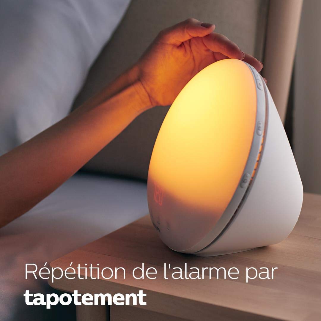 Philips - HF3520/01 - Eveil Lumière avec Lampe LED - Fonction RedShift