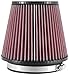 K&N High-Flow Original Lifetime Universal Clamp-On Air Filter: High Performance, Premium, Washable: Flange Diameter: 5 In, Filter Height: 5.5 In, Flange Length: 1 In, Shape: Round Tapered, RU-5147