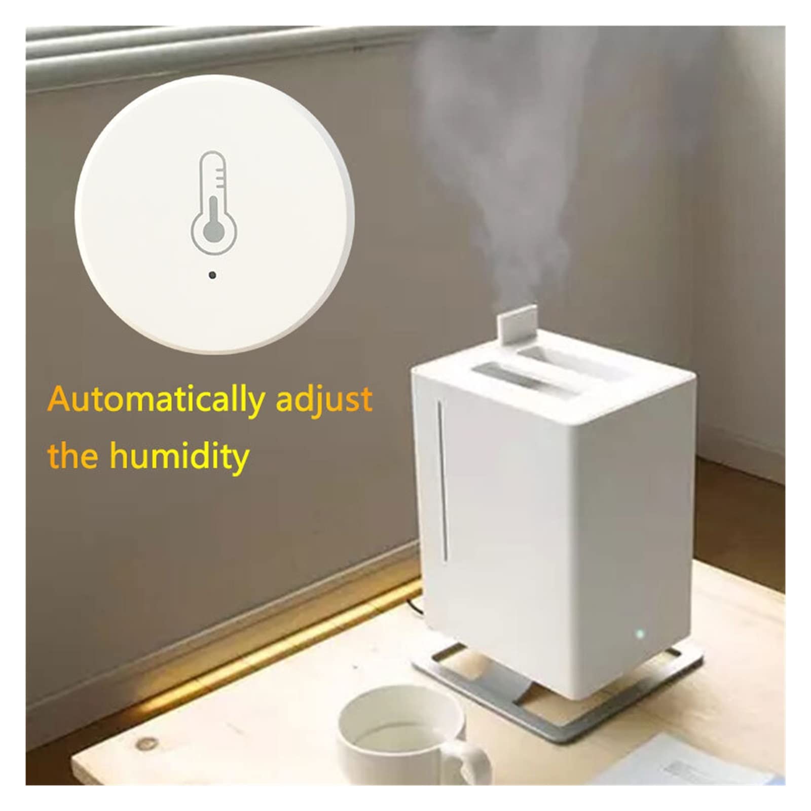 Capteur de température et d'humidité Tuya WIFI Détecteur de thermomètre hygromètre intérieur mobile Appliquer Contrôler le thermostat intelligent(7pcs Sensor)
