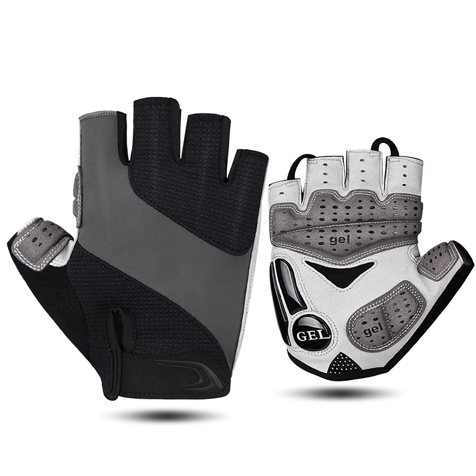 Fahrradhandschuhe Radhandschuhe Halbfinger Atmungsaktiv Radsporthandschuhe Herren Damen Gel Stoßdämpfende rutschfeste Mountainbike