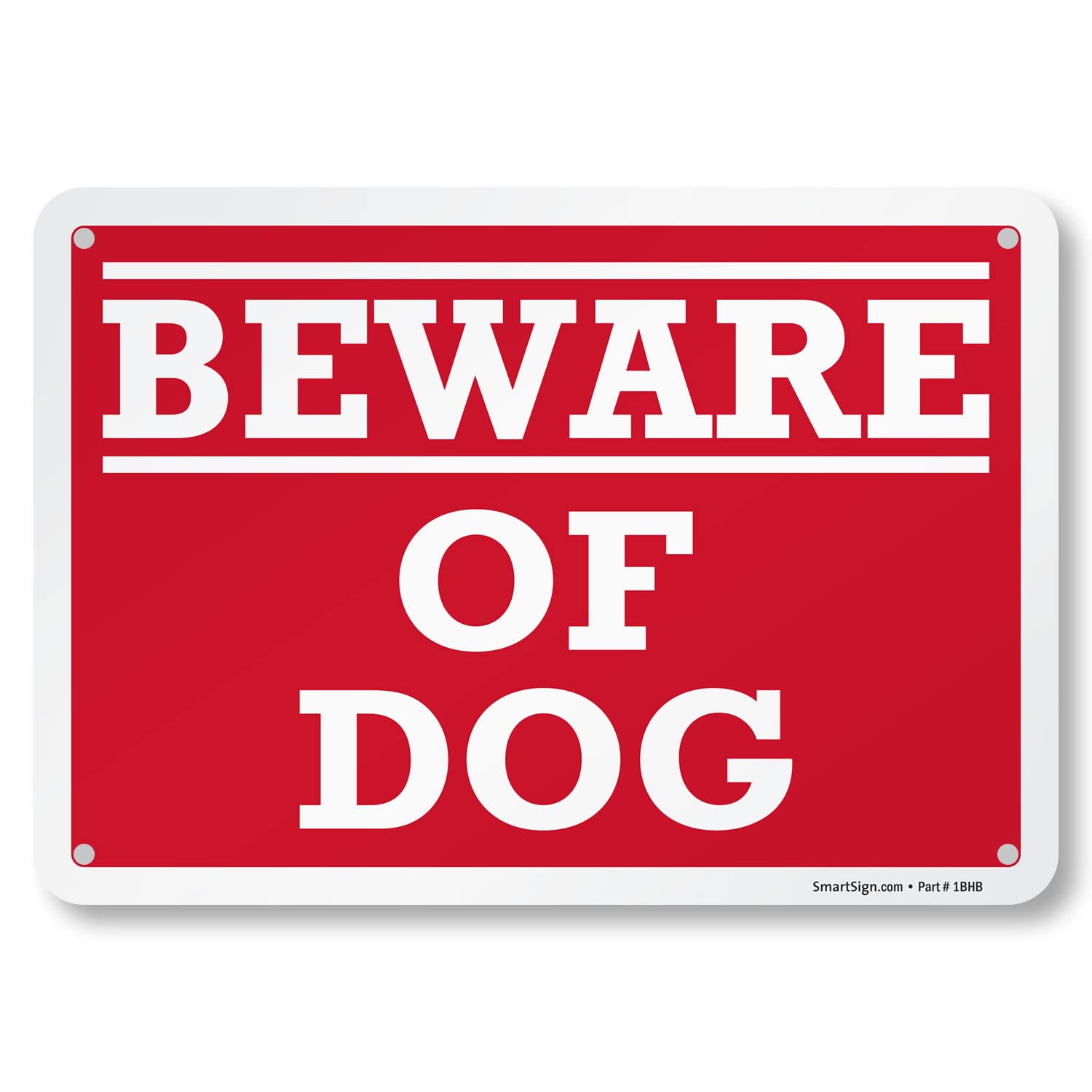 SmartSign - K-2556-AL-10 "Beware of Dog" Sign | 7" x 10" Aluminum