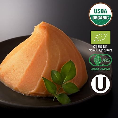 Miniatura 10 de YUHO Pasta de miso blanco Shiro orgánica 100% soja y arroz orgánico, sin OMG, sin MSG, sopa de miso instantánea de estilo japonés, sin gluten,