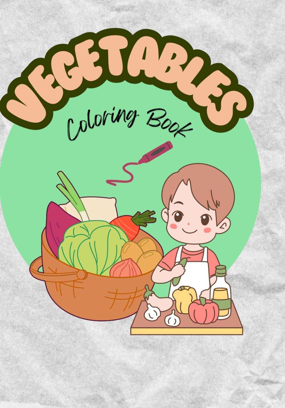 Vegetable Coloring Book for Kids: Coloring Book for Kids