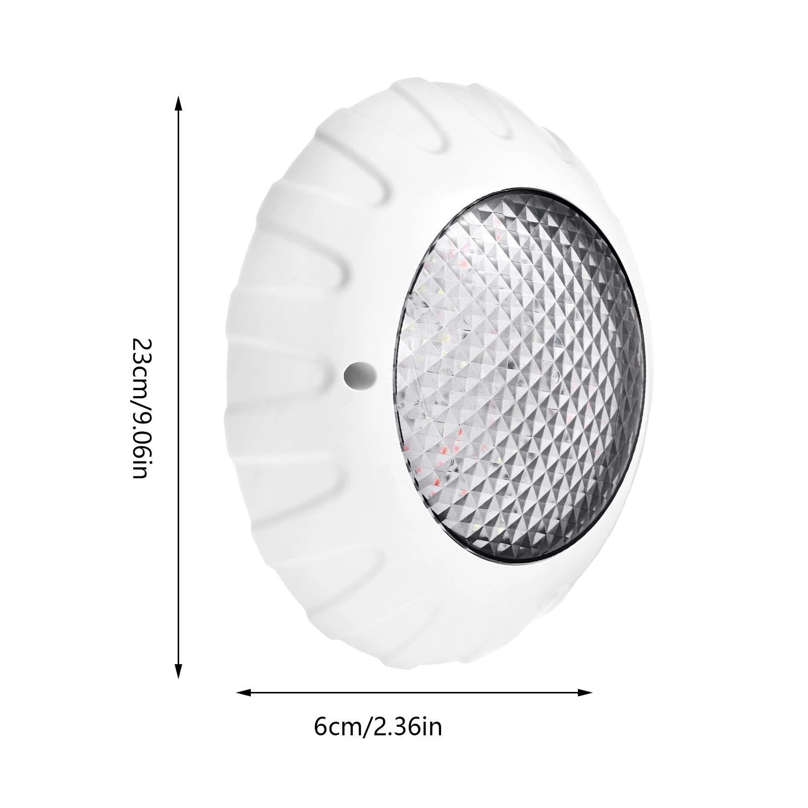 Generico Piscina 6500K IP68 Impermeabile | LED Piscina Multicolore per Idromassaggio Spa Bagno Doccia Feste Notturne Fontana Giardino e Laghetto