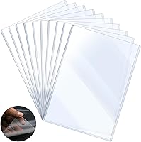 Vista 1 de Rigid Print Protectors - Plastic Sheet Protectors 8.5 x 11 Inch - Top Loading Clear Page Protectors - Clear Sheet Protectors Heavy Duty No Holes