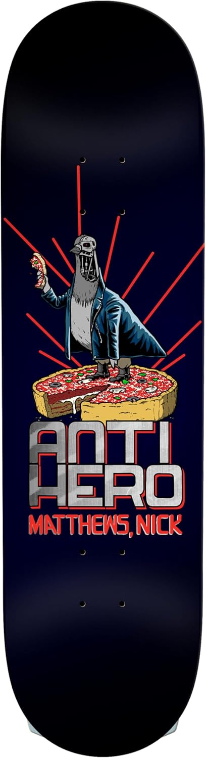 Anti Hero Skateboard Deck Matthews P2 Judgement Day Black 8.38" x 32.25"