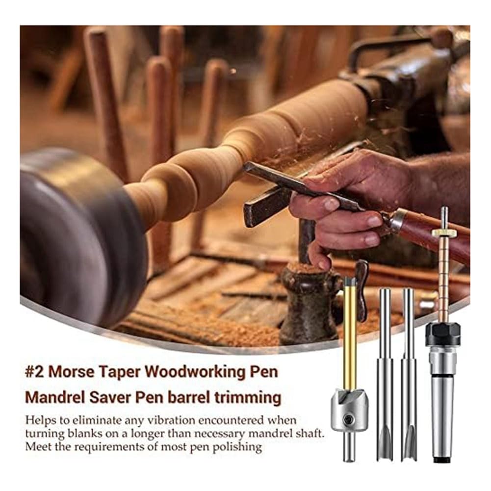 Kit de fabricación de bolígrafos, eje de bolígrafo y soporte para bolígrafo, mandril de giro de madera para hacer bolígrafos, torno de carpintería, piezas de repuesto accesorios B