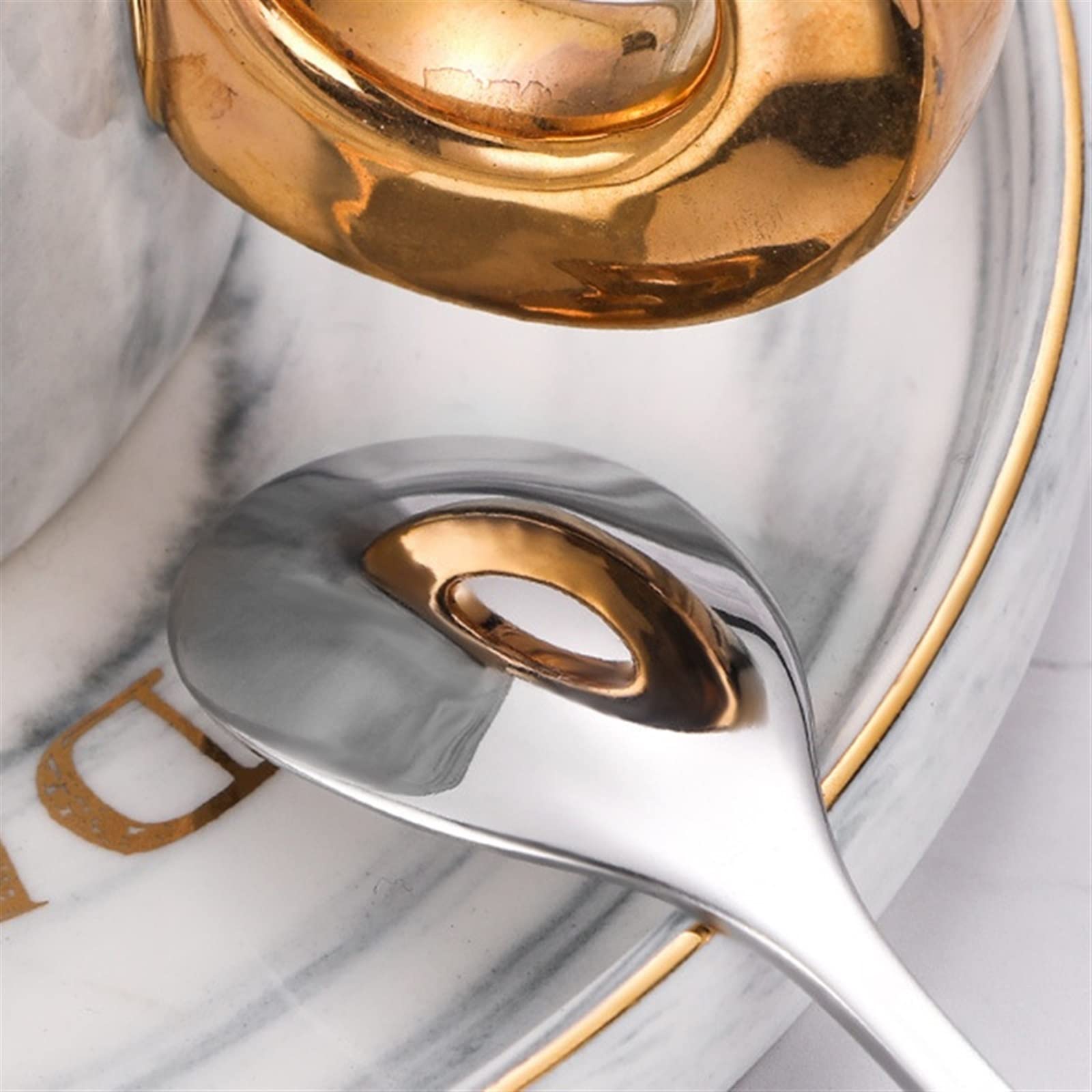 JINGYAN Cuillères à thé Coffee Fruit Spoon Dessert Mixing Tableware Kitchenware Cooking Gadget Dinnerware