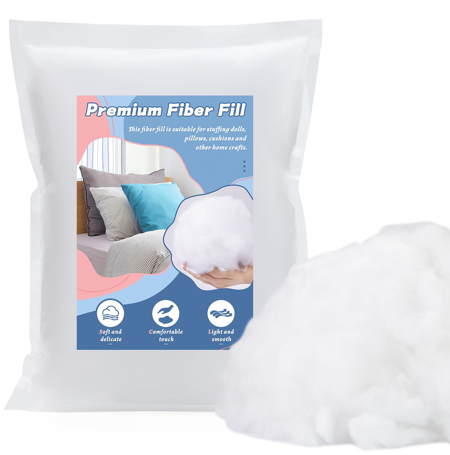 「ふみりん」フィルピロー ／FIL PILLOW Amazon.com: ZXIIXZ 3.5oz Polyfill Stuffing, Polyfill