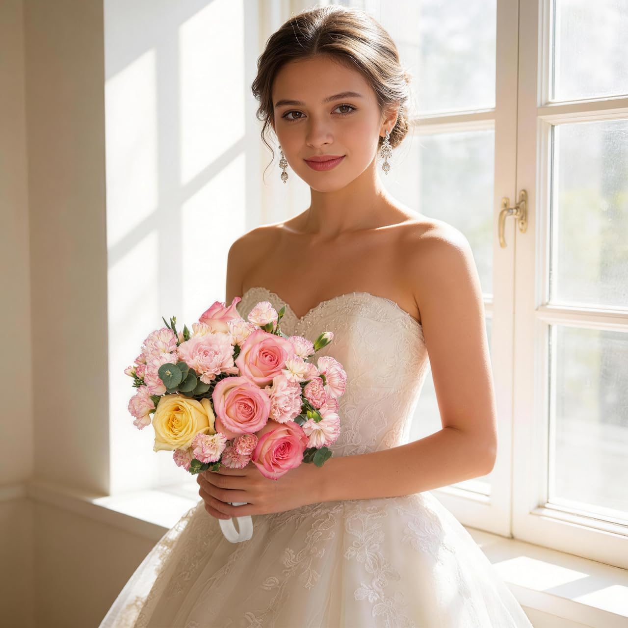 GALPADA 5pcs Bridal Bouquet Holders Floral Arrangement Handles Wedding Bouquet Holders for Bride