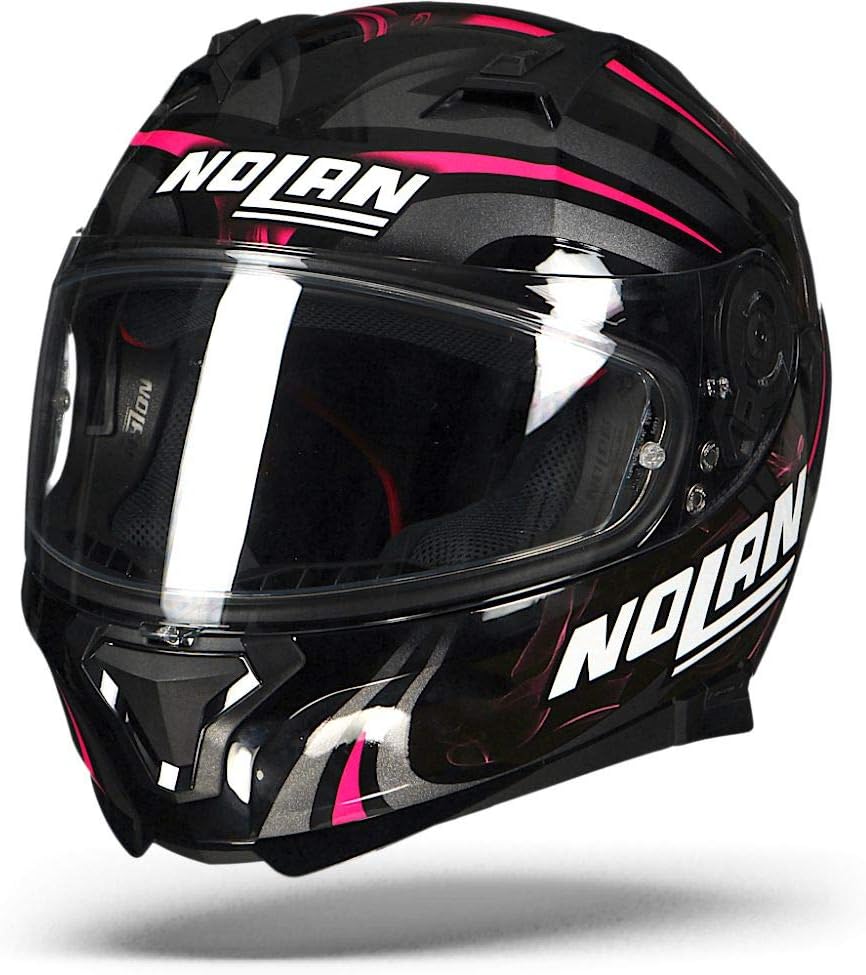 NOLAN N87 LEDLIGHT N-COM GLOSSY BLACK L