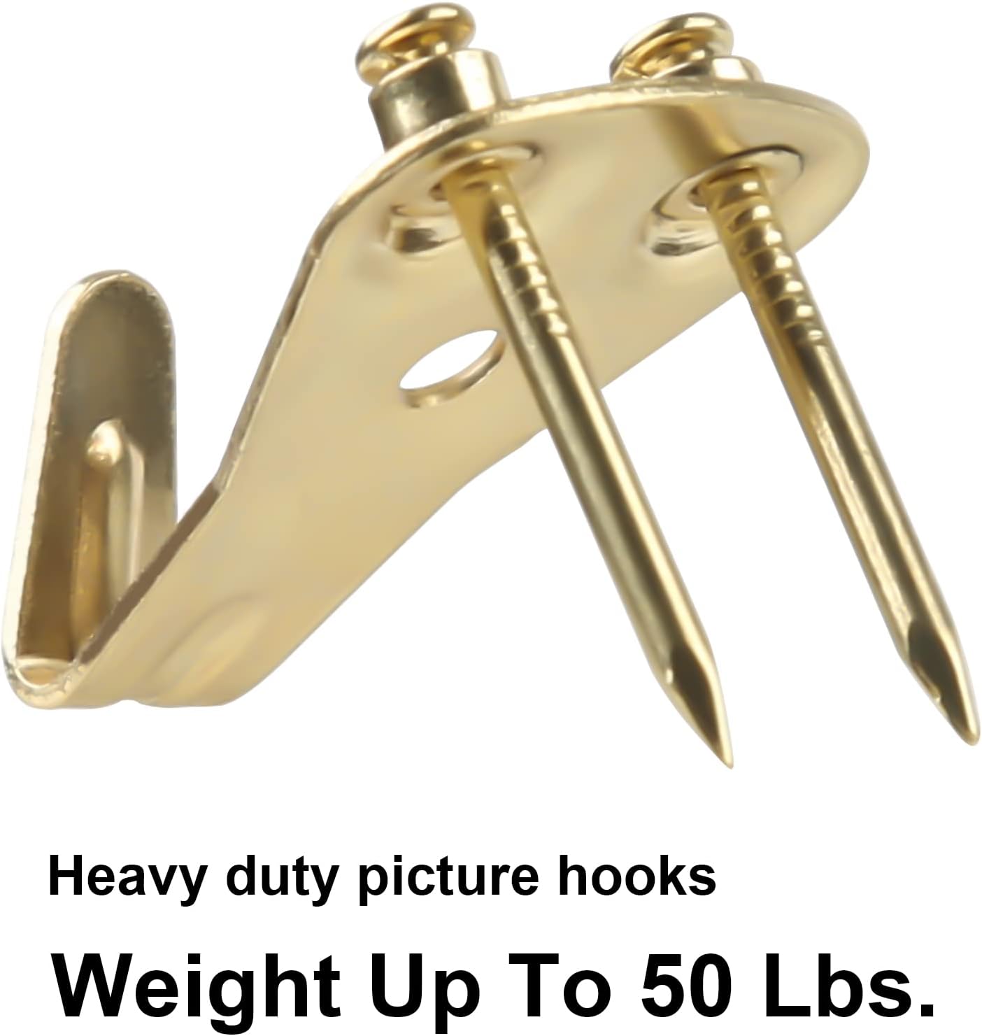 30PCS Picture Hooks, Hard Walls Picture Hanging Hooks Heavy Duty