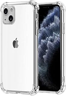 مارجون جراب خلفي شفاف ناعم ومرن من البولي يوريثين مقاوم للحرارة مضاد للصدمات مع زوايا ممتصة لموبايل ايفون 14 الحراري