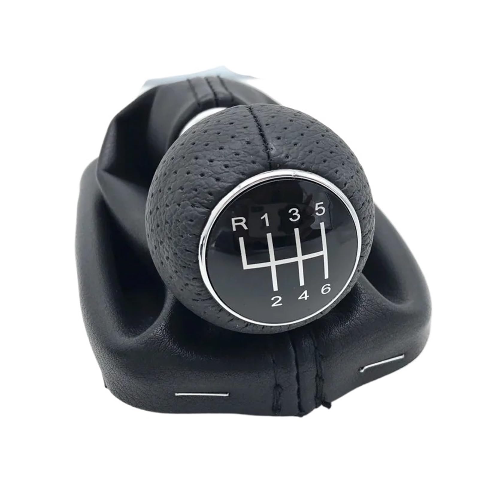 Qmtvfsrh 12Mm R123456 Car Gear Shift Knob Manual Gear Shift Knob 12Mm 23Mm Pu Gaiter Boot Cover For A3 S3 8L 1.6L 1996-2003(12Mm R123456)