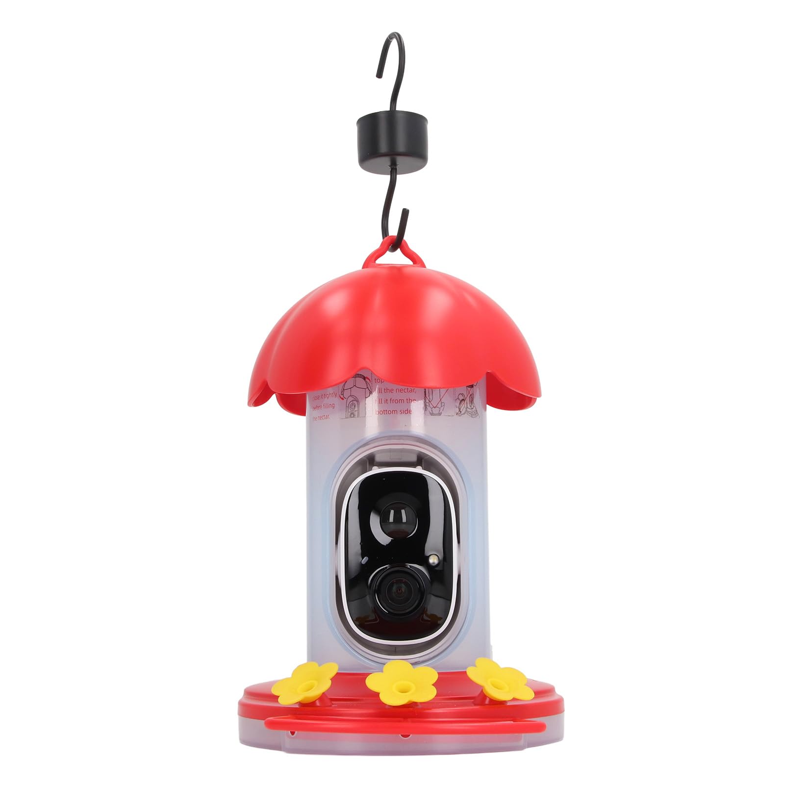 Vogelhaus mit Kamera, Vogelfutterspender Smart Bird Feeder mit 1080p Nachtsicht AI Kamera 2L Kapazität IP65 wasserdichte Vogelbeobachtung Rekorder für Vogelbeobachtung