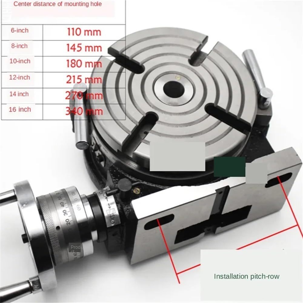 Tavolo di lavoro rotante verticale e orizzontale HV-10 da 10 pollici/Fresatrice for mulino e trapano con diametro di 250 mm