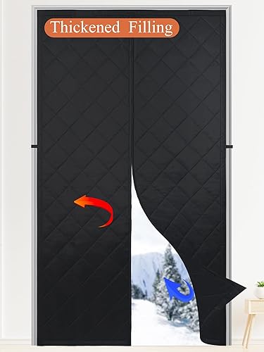 Cortina de puerta con aislamiento térmico magnético, relleno de fibra de poliéster grueso y tela Oxford más gruesa, puerta de pantalla magnética disponible en Yaxa Colombia