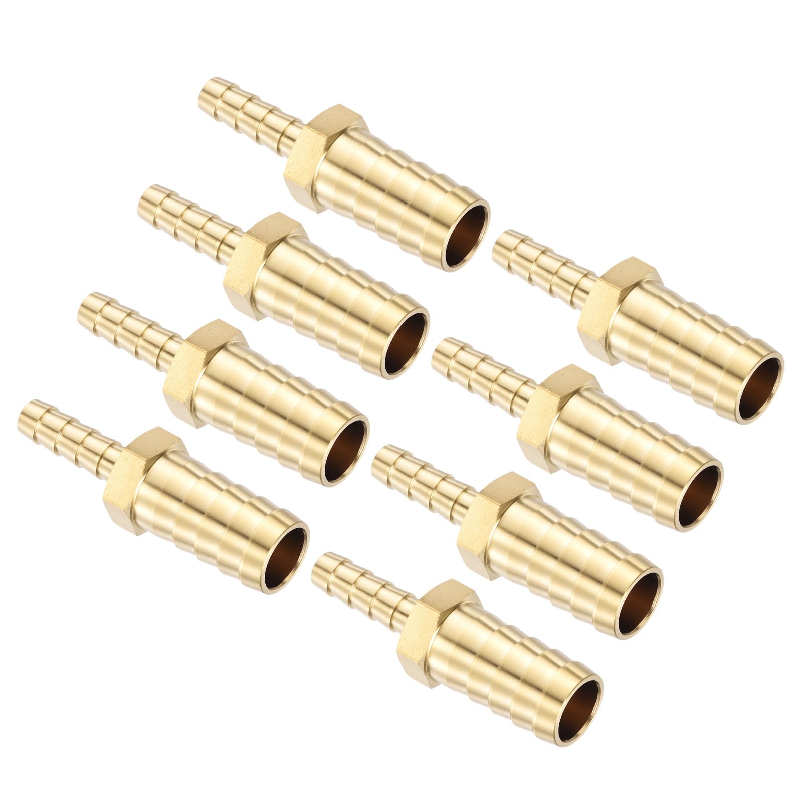 Kozelo 8Pcs Brass Hose Barbs Fittings 1/2" Hose Barbs to 1/4" Fittings — image 1