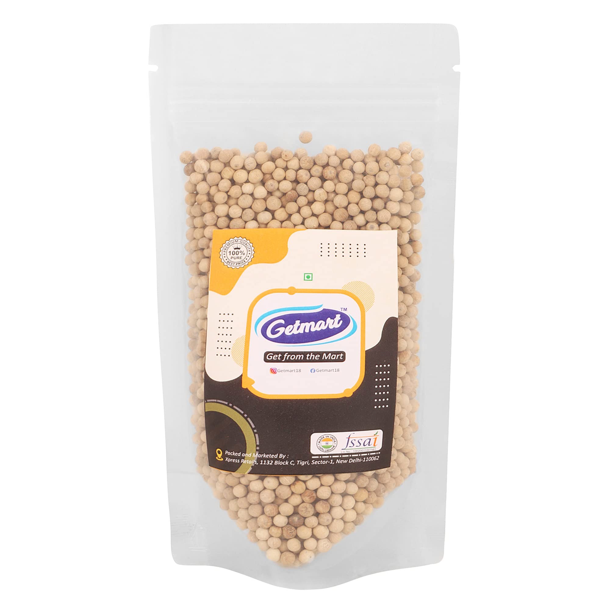 Getmart™ Whole White Pepper, Sabut Dakhni Mirch, 150 Gms, 1 Pack (B08YNPRWSD) Amazon Price History, Amazon Price Tracker